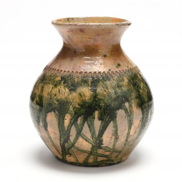 decorated-vase-attributed-c-r-auman-pottery-nc