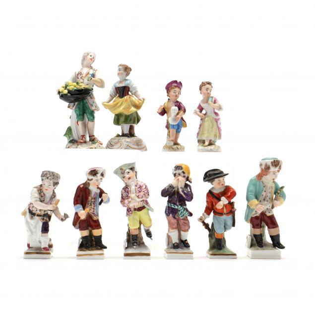 a-selection-of-eight-kpm-figurines-and-two-others