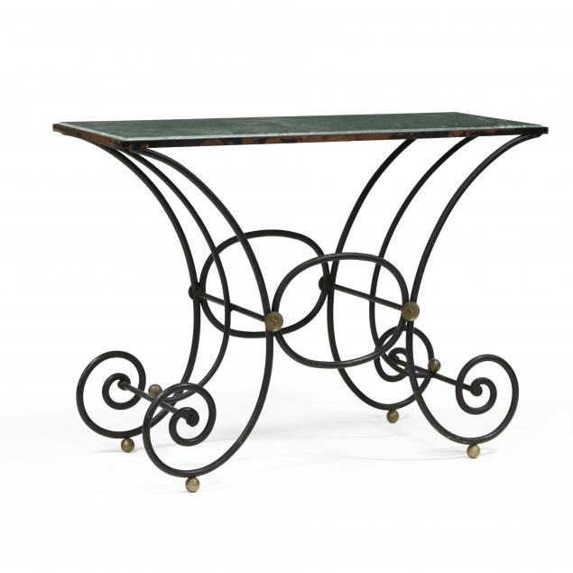 antique-french-marble-top-iron-baker-s-table