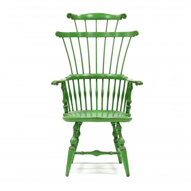a-painted-windsor-comb-back-armchair