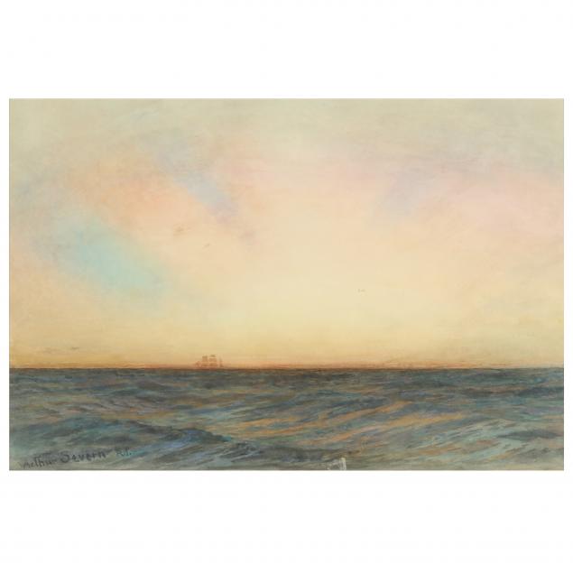 arthur-severn-british-1842-1931-oceanscape-with-distant-ship