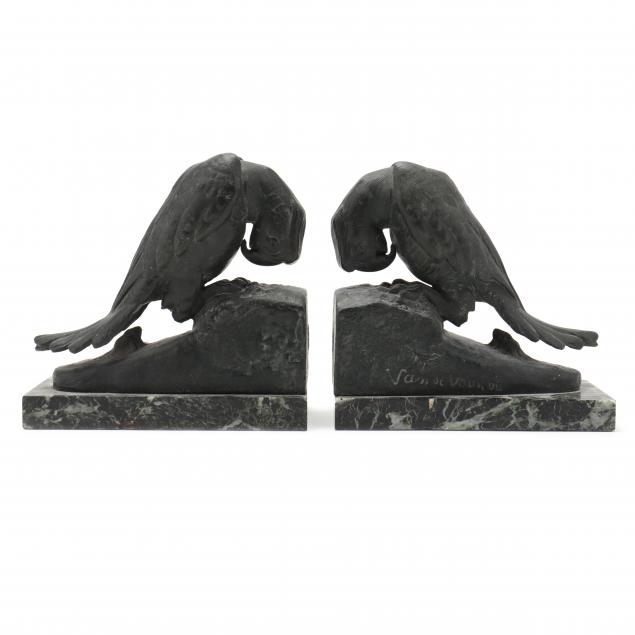 georges-van-de-voorde-holland-1878-1970-pair-of-avian-bookends