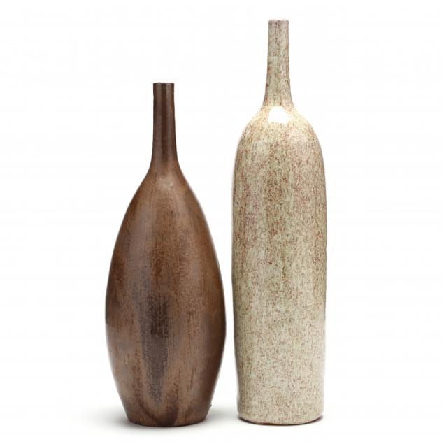two-bottle-form-lamp-bases-a-r-cole-pottery-nc
