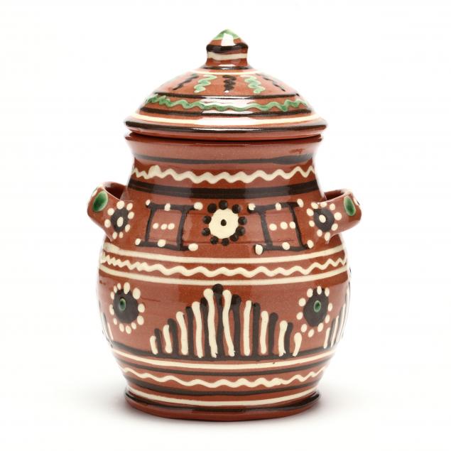 decorated-cookie-jar-westmoore-pottery-seagrove-nc