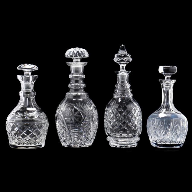 four-cut-crystal-decanters-including-waterford-and-atlantis