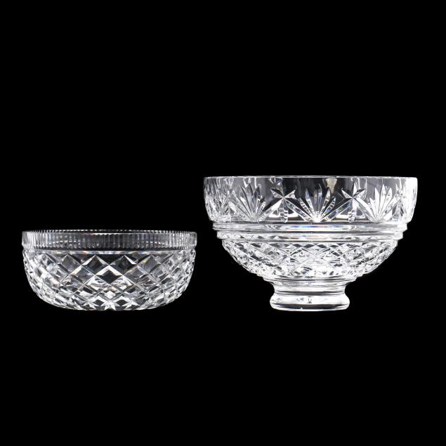waterford-two-round-cut-crystal-bowls