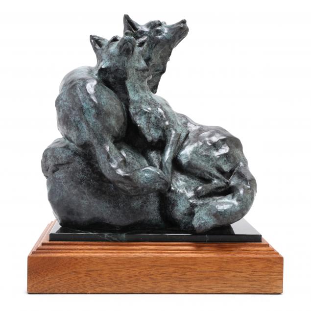 sherry-sander-american-born-1941-i-whisper-of-wings-i-bronze-sculpture