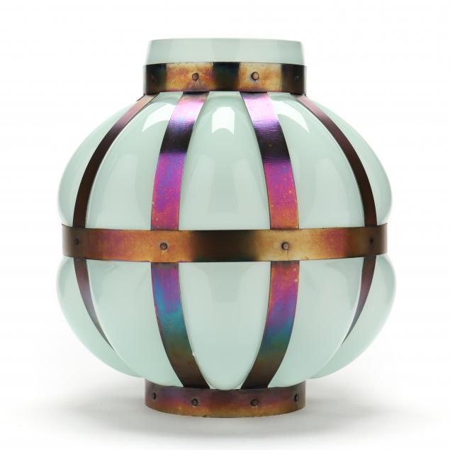 vanessa-mitrani-french-20th-century-glass-and-metal-vessel