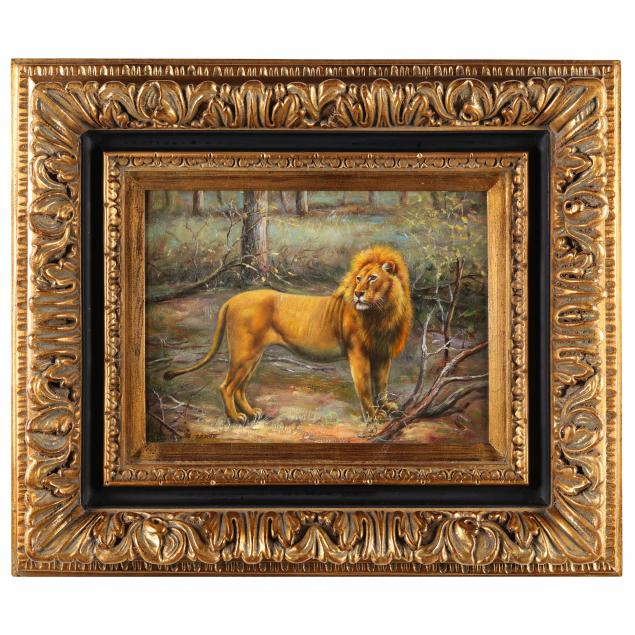 contemporary-portrait-painting-of-a-lion
