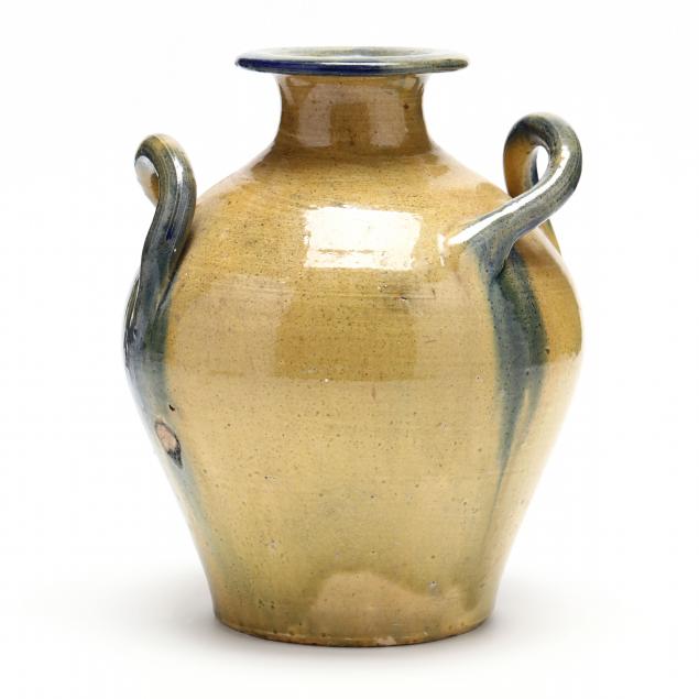 twist-handle-vase-attributed-floyd-hilton-at-c-r-auman-pottery-nc