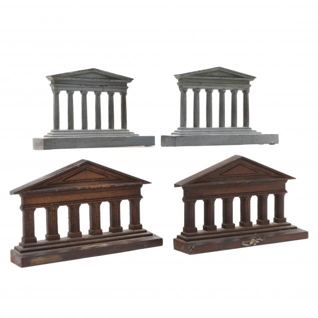 two-pair-of-cast-iron-architectural-bookends