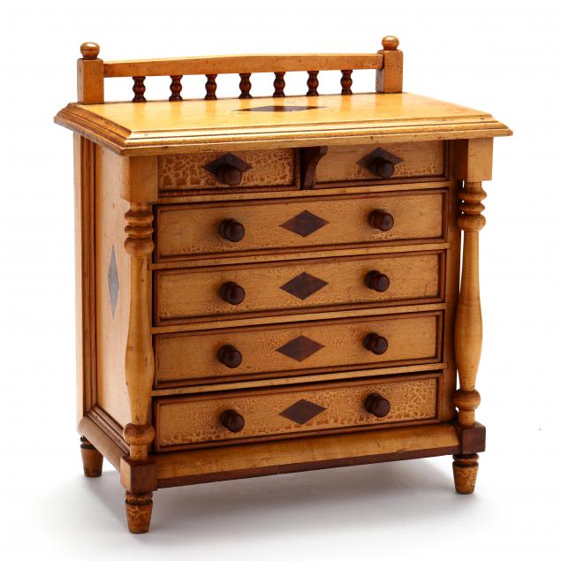 american-sheraton-style-inlaid-miniature-chest-of-drawers