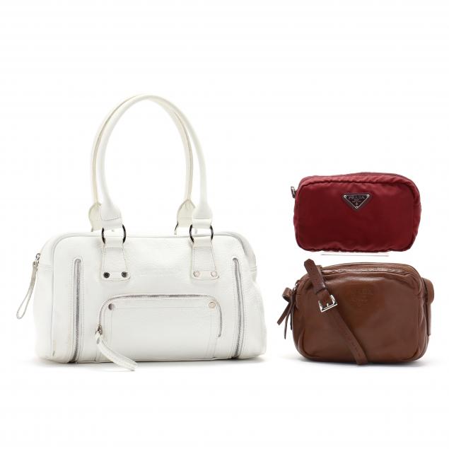 three-continental-bags-white-leather-longchamp-bowling-bag-and-prada-pochettes