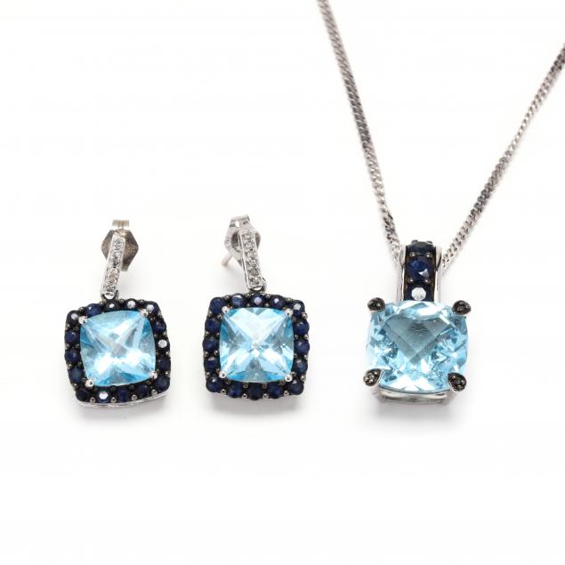 white-gold-and-gem-set-necklace-and-earrings