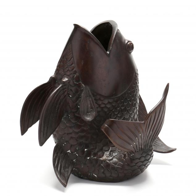 asian-cast-bronze-koi-fish