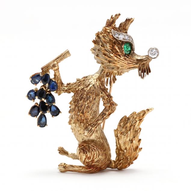 gold-and-gem-set-whimsical-fox-brooch