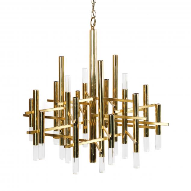 gaetano-sciolari-italian-1927-1994-brass-and-lucite-chandelier