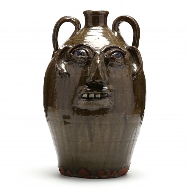 double-handled-face-jug-burlon-craig-lincoln-county-nc