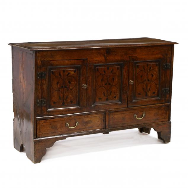 antique-welsh-painted-oak-storage-cabinet