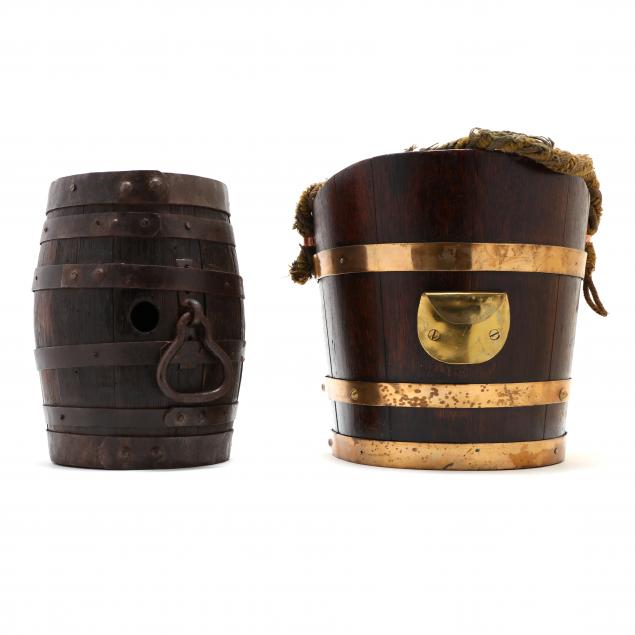 georgian-peat-bucket-and-wine-barrel