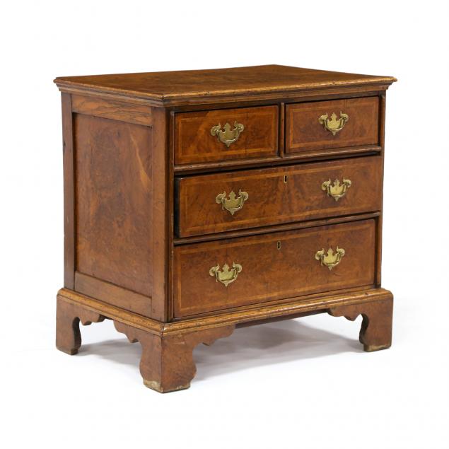 george-ii-burl-walnut-diminutive-chest-of-drawers