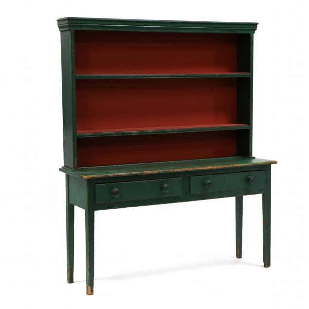 antique-painted-pine-welsh-dresser