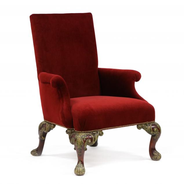 antique-george-ii-style-carved-and-gilt-mahogany-armchair