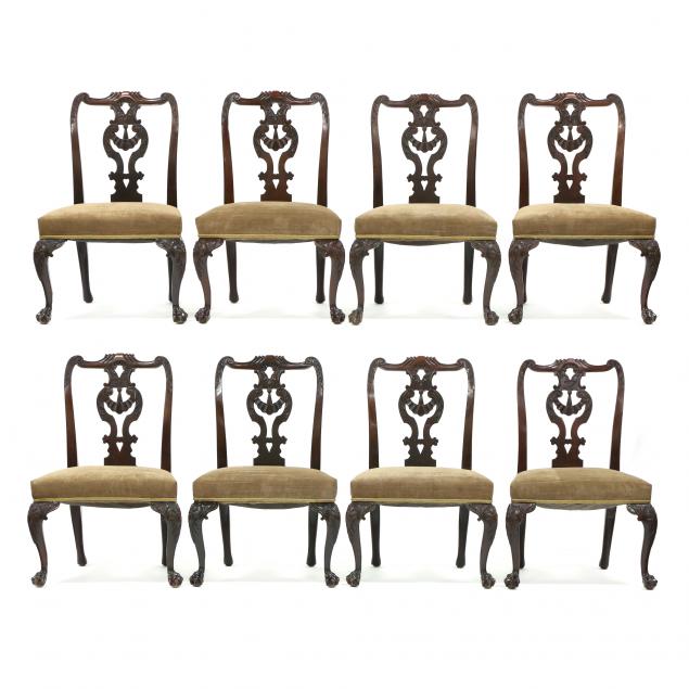 antique-set-of-eight-irish-chippendale-style-carved-mahogany-dining-chairs