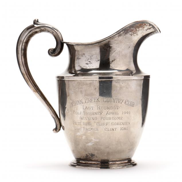 a-sterling-silver-golf-trophy-water-pitcher-by-wallace-silversmiths