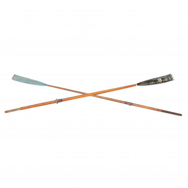 two-english-commemorative-regatta-oars