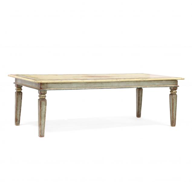 continental-distressed-painted-harvest-table