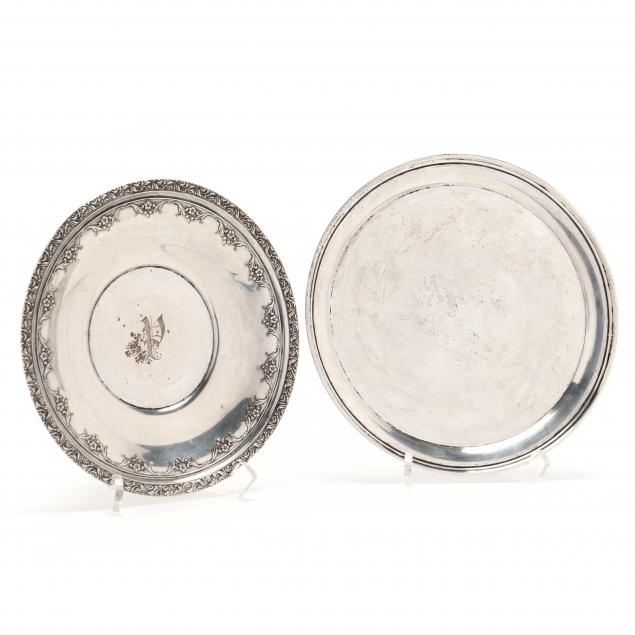 two-american-round-sterling-silver-plates
