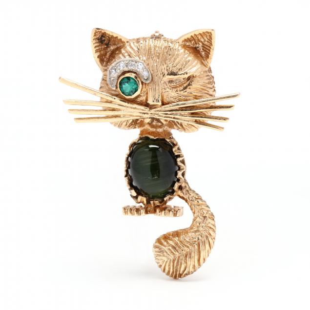 gold-and-gem-set-whimsical-cat-brooch
