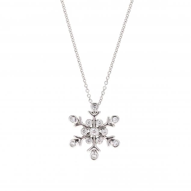 DIAMOND 'SNOWFLAKE' PENDANT NECKLACE, TIFFANY & CO. | Tiffany & Co. |  Jewels Online | Jewellery | Sotheby's