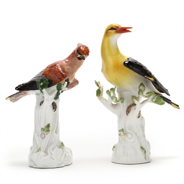two-meissen-bird-figurines
