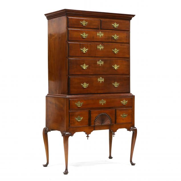 new-england-queen-anne-cherry-carved-highboy