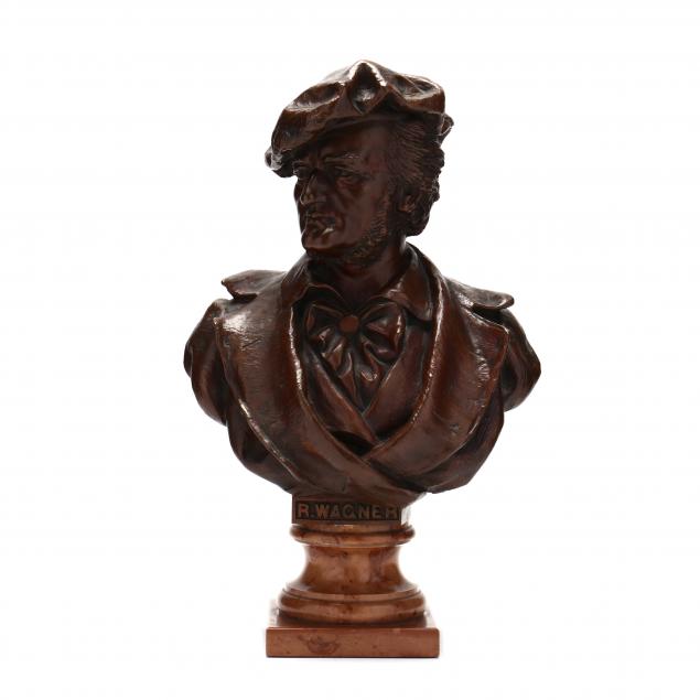 Bronze Bust of German Composer Richard Wagner (Lot 322 - August Estate ...
