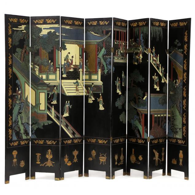 a-chinese-eight-panel-carved-and-painted-floor-screen