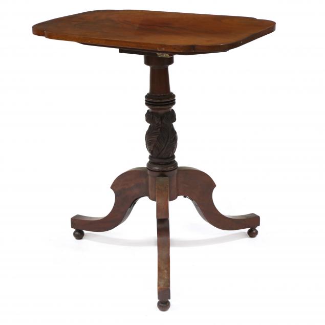 american-classical-carved-mahogany-tilt-top-table