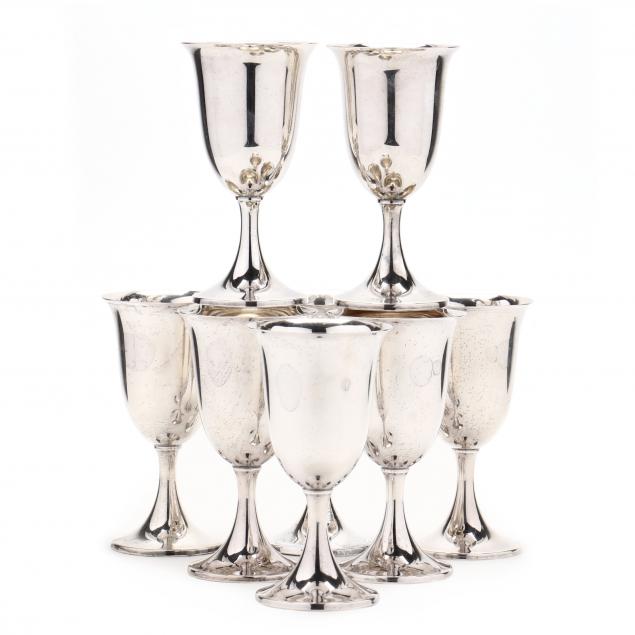 eight-sterling-silver-goblets-retailed-by-thalhimers
