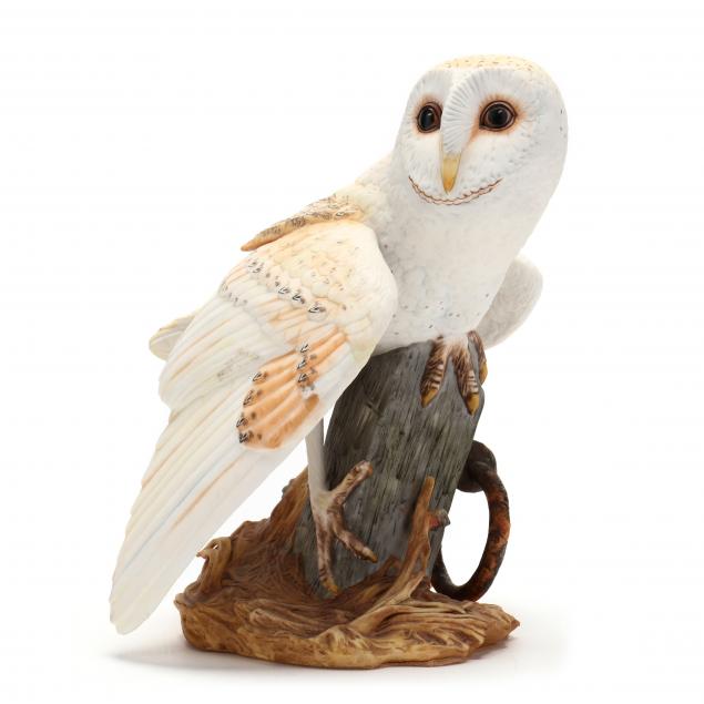 the-franklin-mint-porcelain-the-barn-owl
