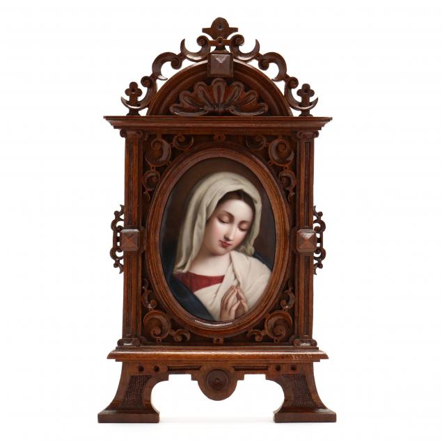 porcelain-plaque-of-the-madonna-at-prayer