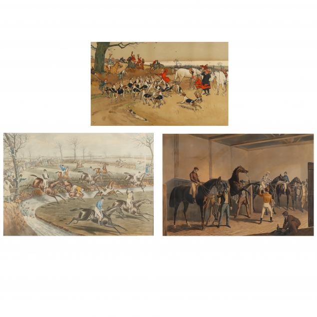 three-antique-equestrian-prints