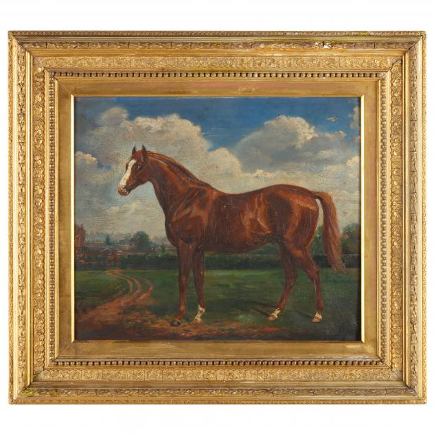 antique-english-school-portrait-of-a-racehorse