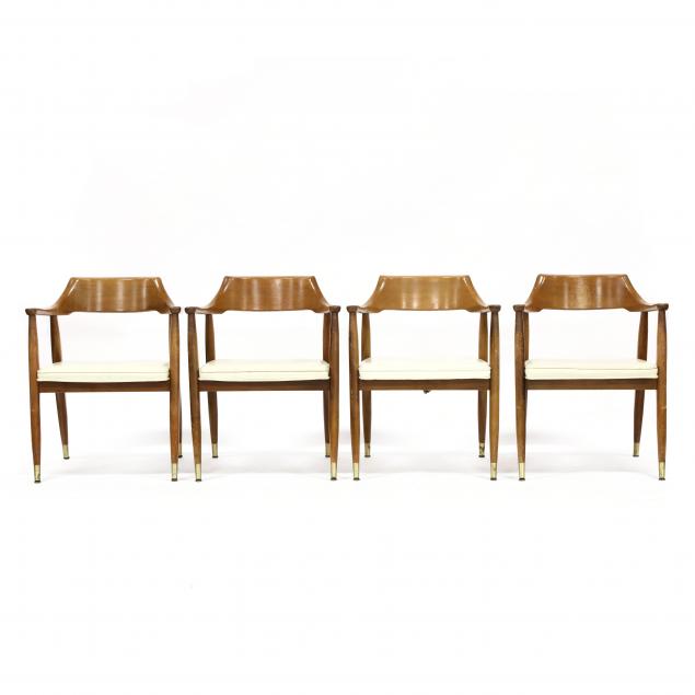 set-of-four-american-mid-century-armchairs