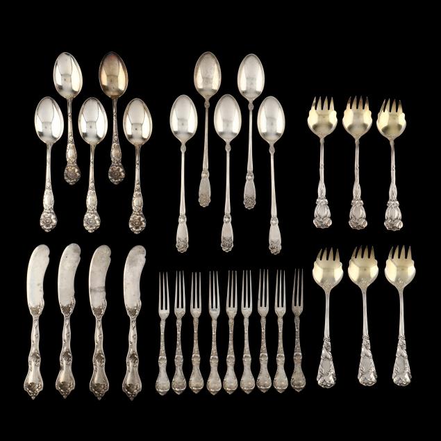 a-collection-of-american-art-nouveau-sterling-silver-flatware