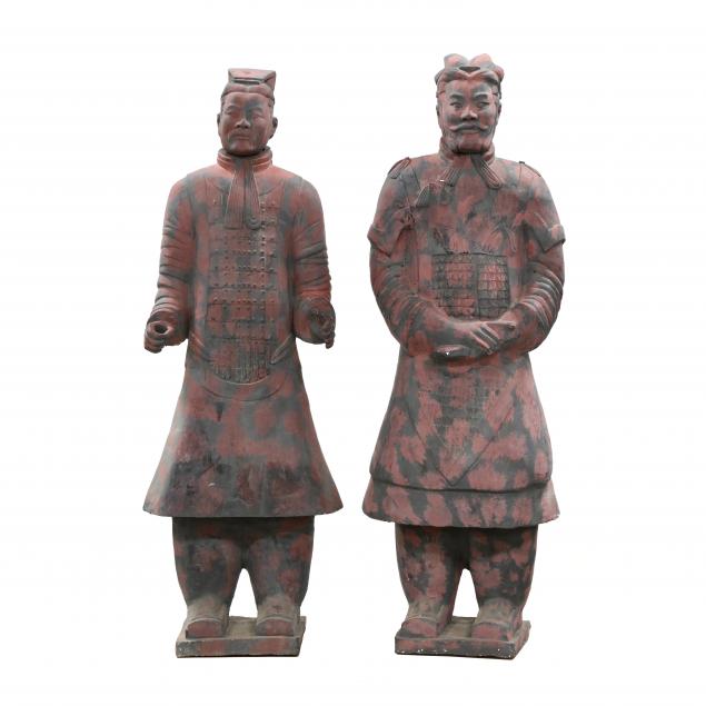a-pair-of-lifesize-chinese-warriors