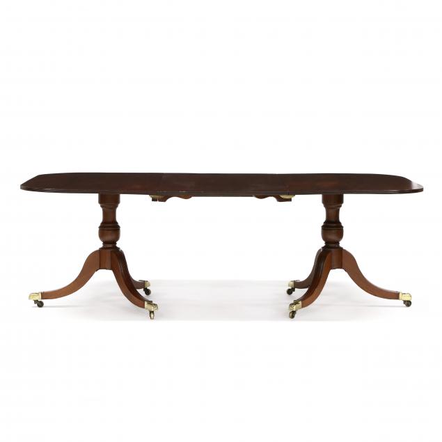 english-regency-mahogany-double-pedestal-dining-table