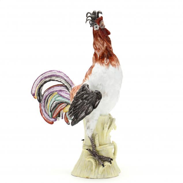 a-samson-porcelain-meissen-style-model-of-a-paduan-cockerel