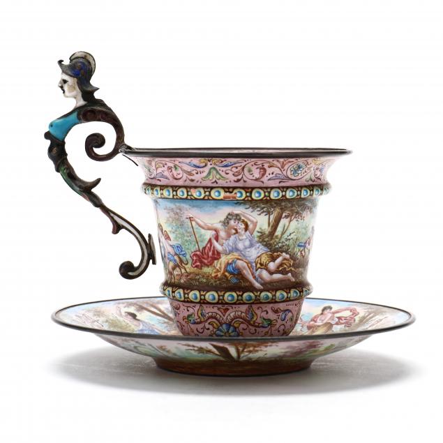 diminutive-viennese-enamel-cup-and-saucer